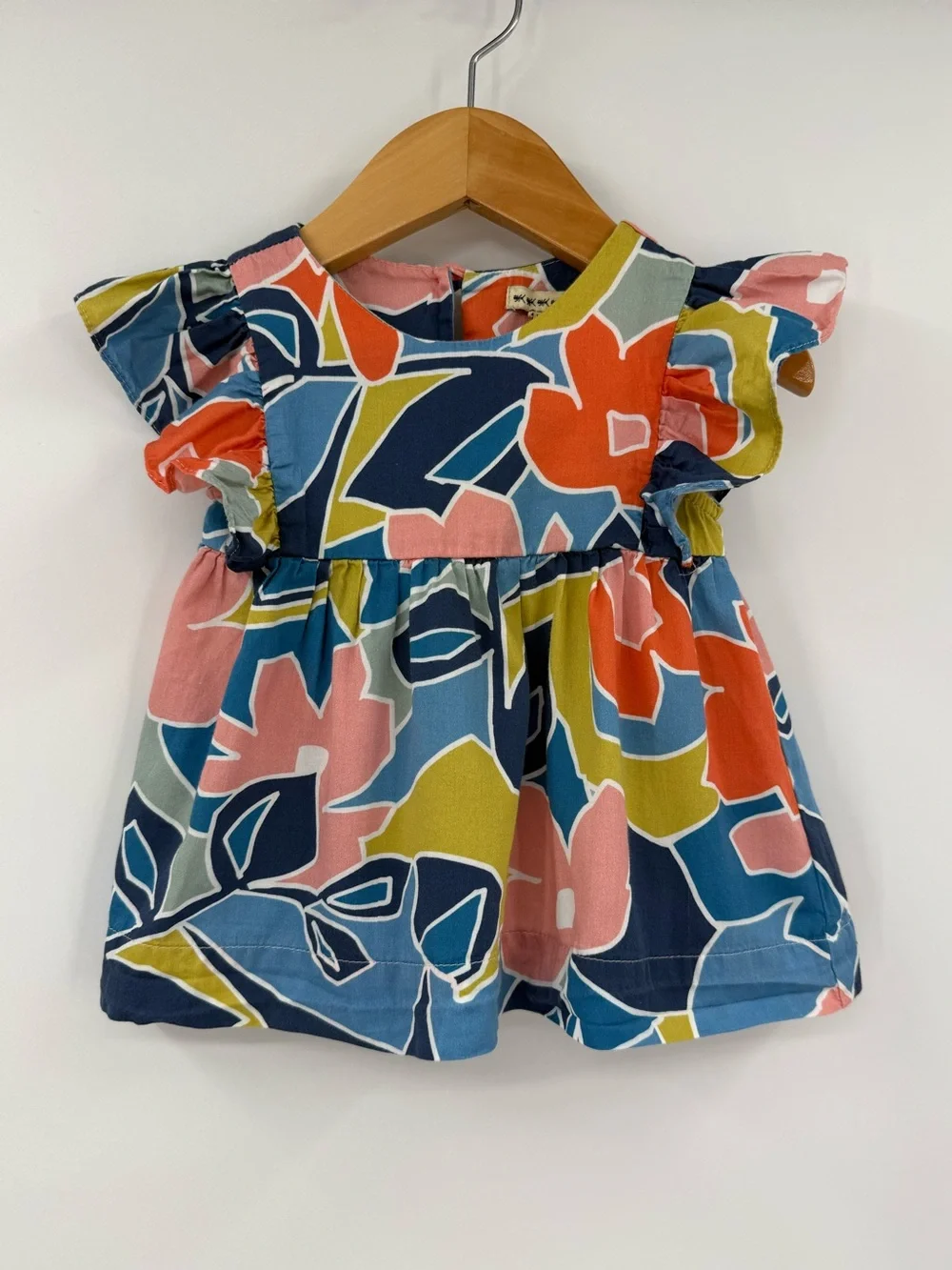 Anthem of the Ants Mia Ruffle Dress | Multi Abstract Floral | 6M